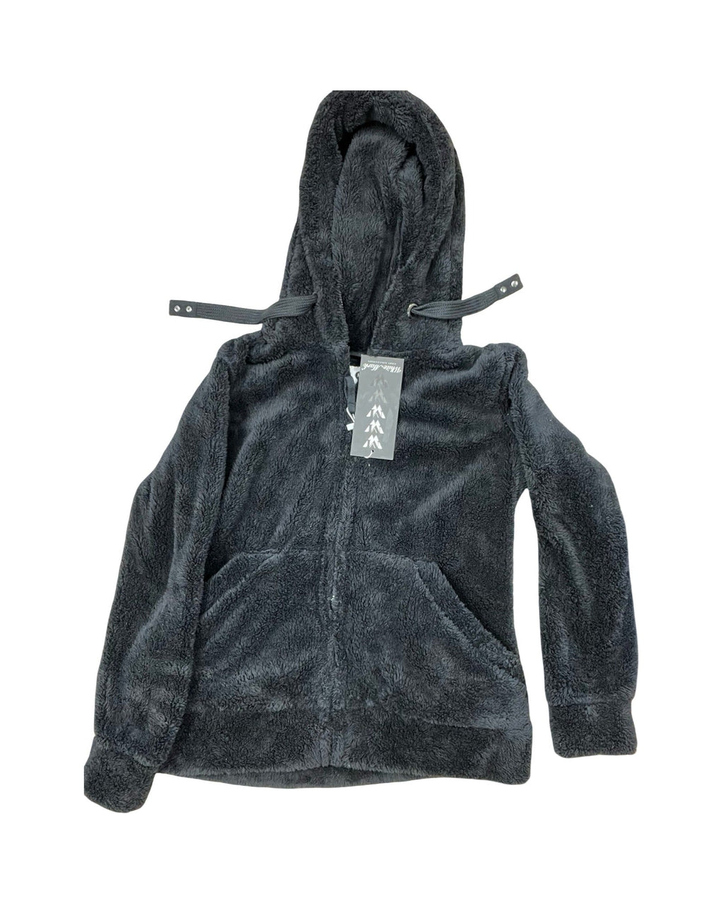 Coat Faux Fur & Sherpa By White Mark In Black, Size:M