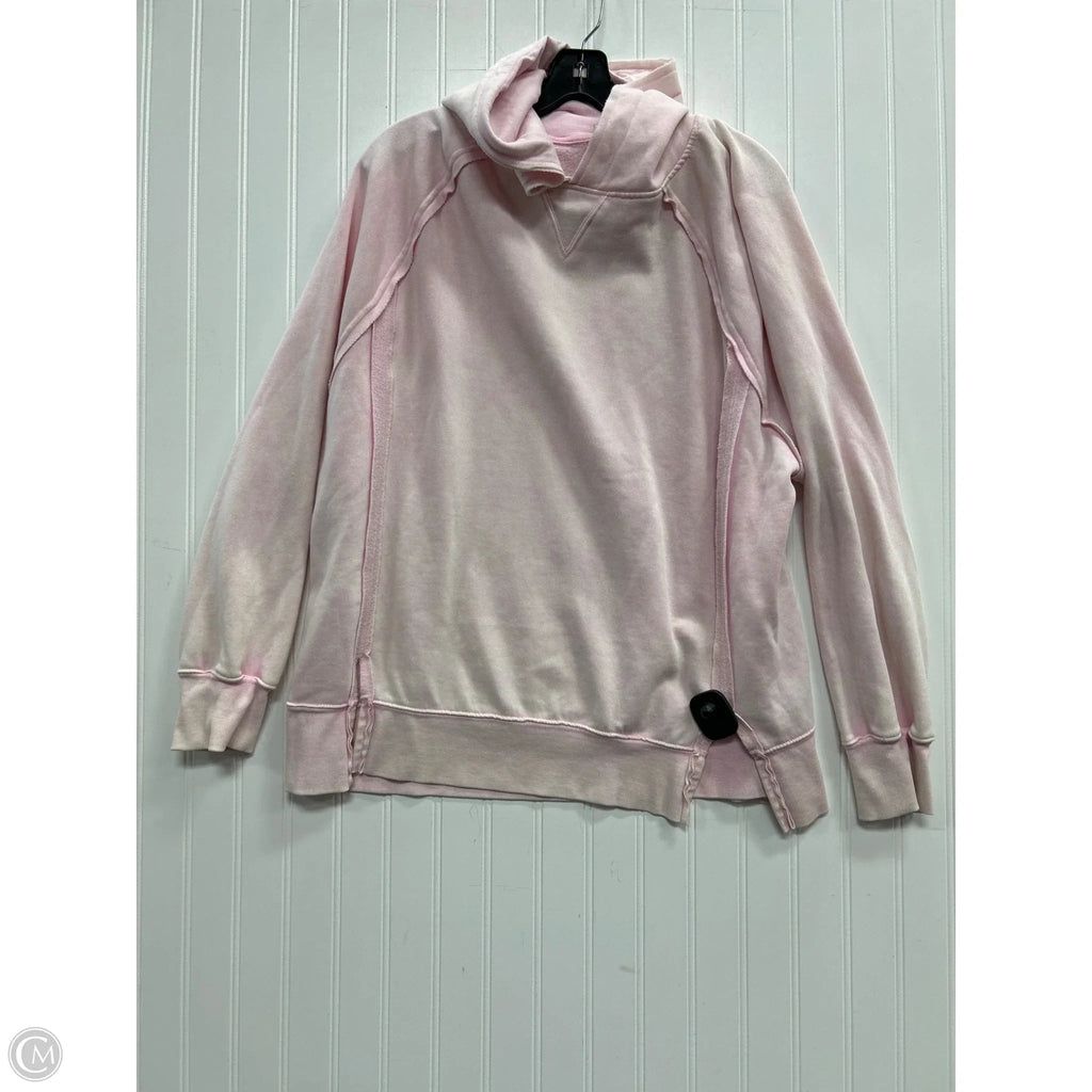 Sweatshirt Hoodie By Danskin In Pink, Size: M