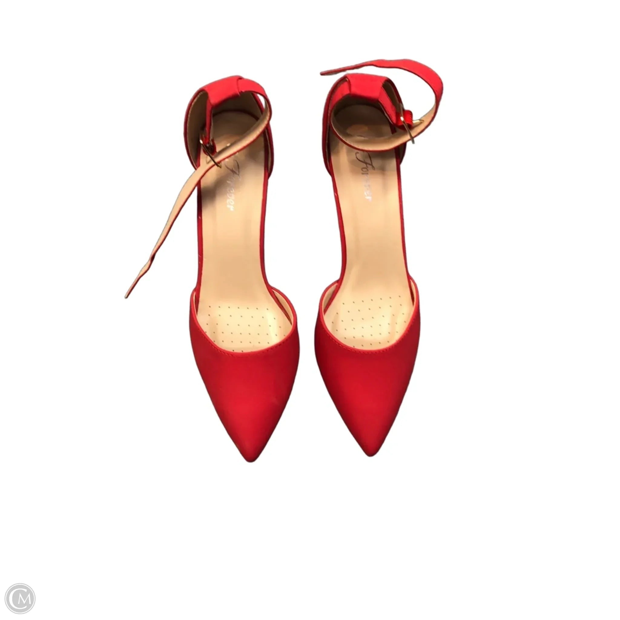 Shoes Heels Stiletto By Forever In Red, Size: 9