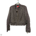 Jacket Moto By Elle In Grey, Size: M