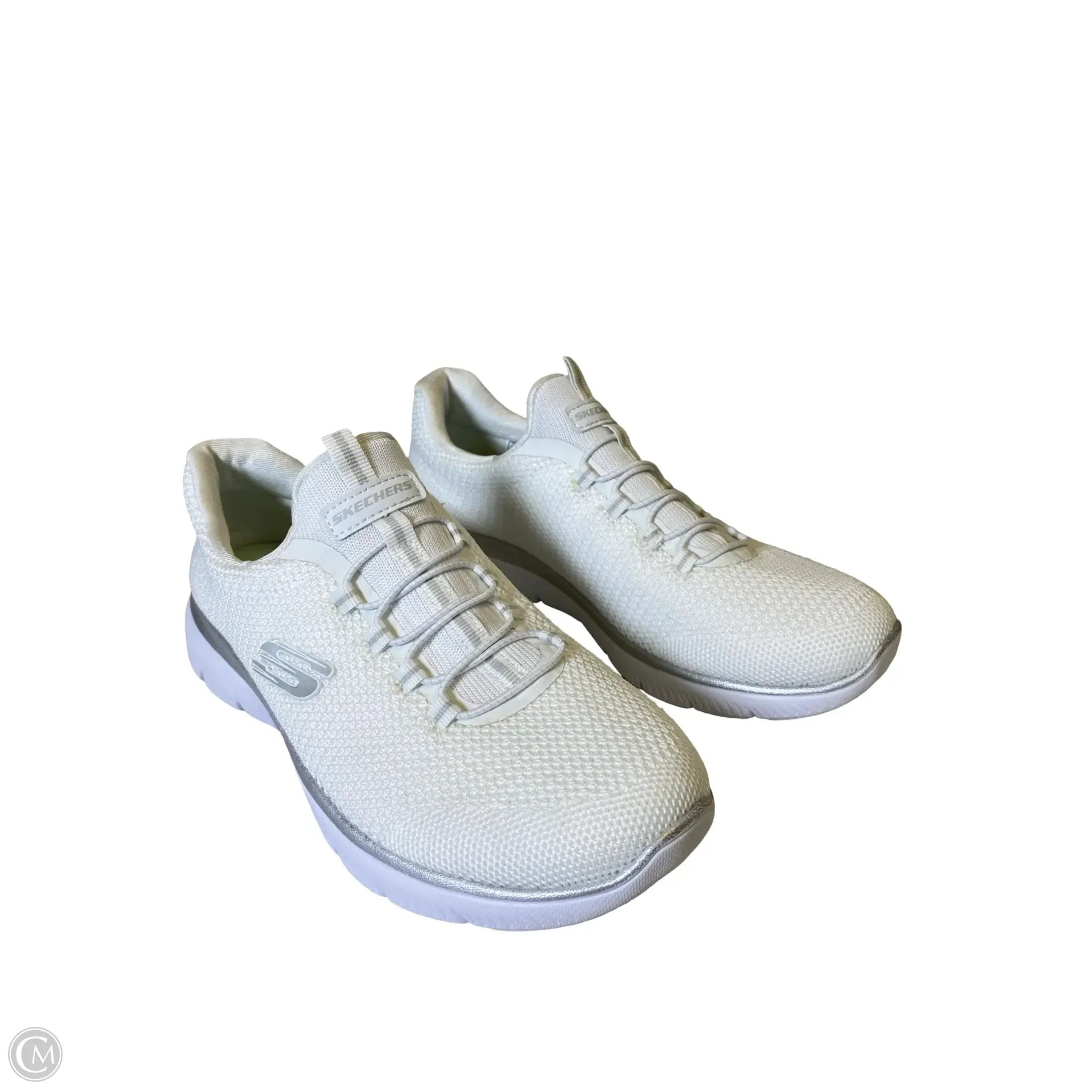 Shoes Sneakers By Skechers In White, Size: 6.5