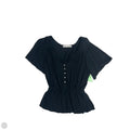 Top Short Sleeve By Abercrombie And Fitch In Black, Size: Xs