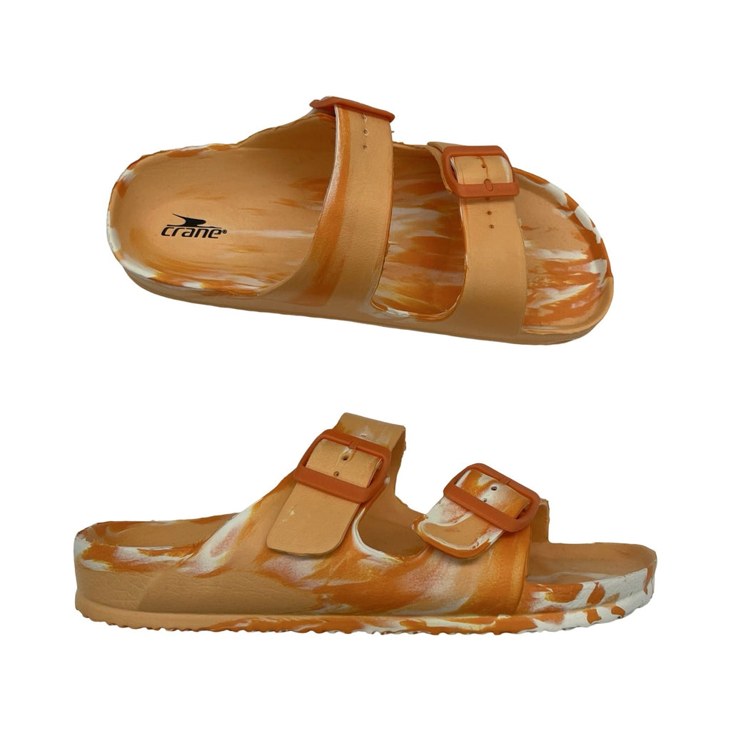 Sandals Flats By Crane In Orange, Size:9.5