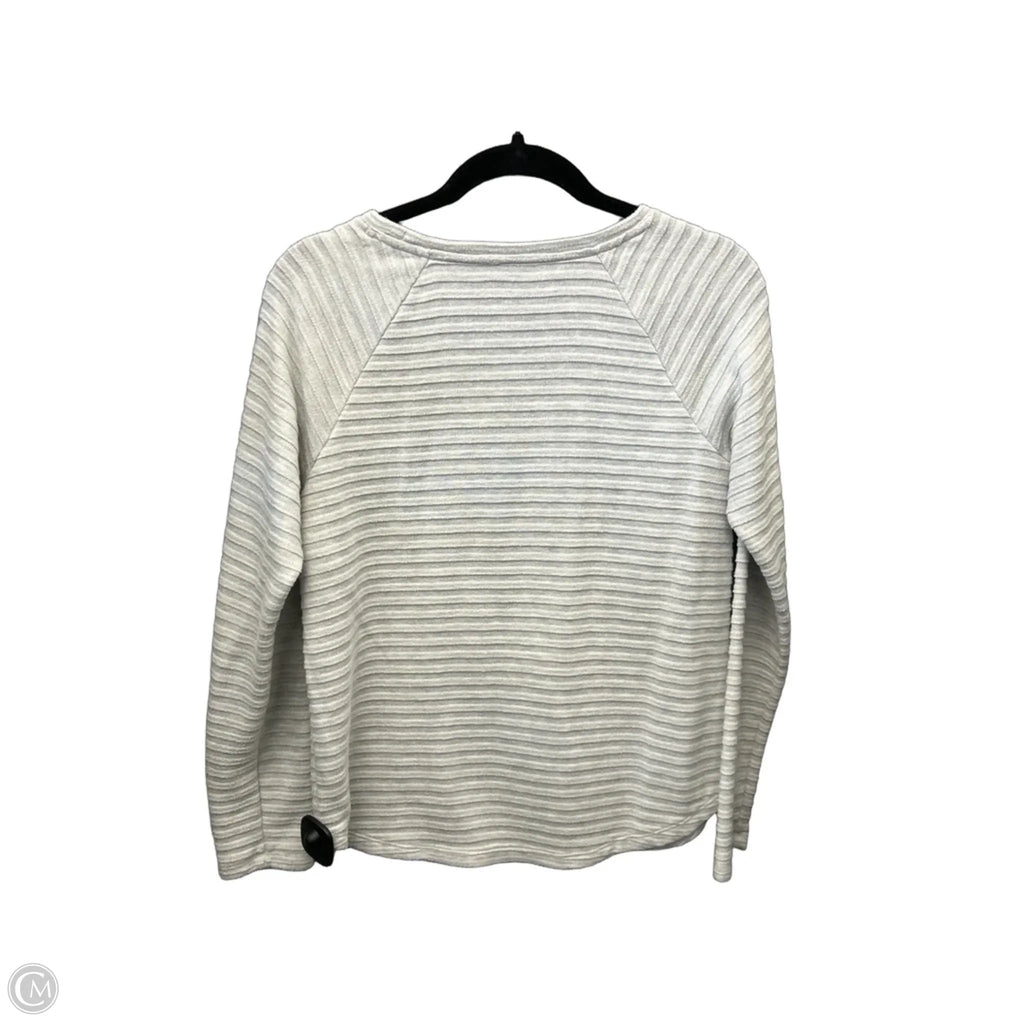 Top Long Sleeve By St Johns Bay In Grey, Size: M