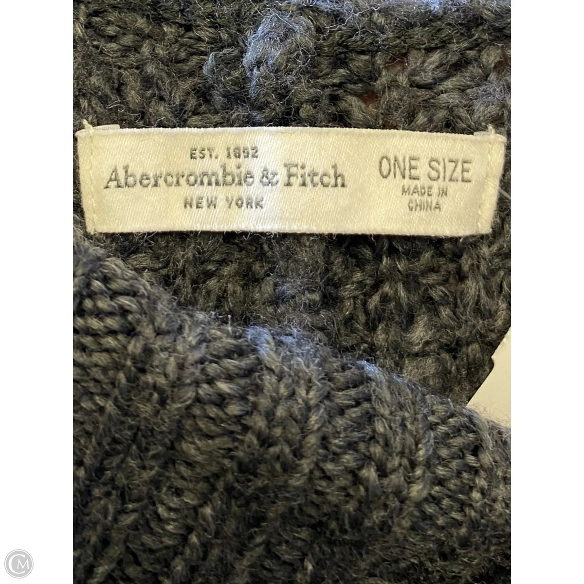Shawl By Abercrombie And Fitch In Grey, Size: Osfm
