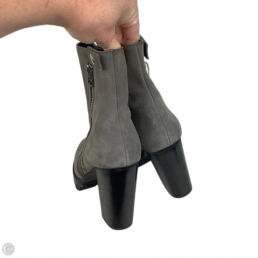 Boots Designer By All Saints In Grey, Size: 9.5 (40)
