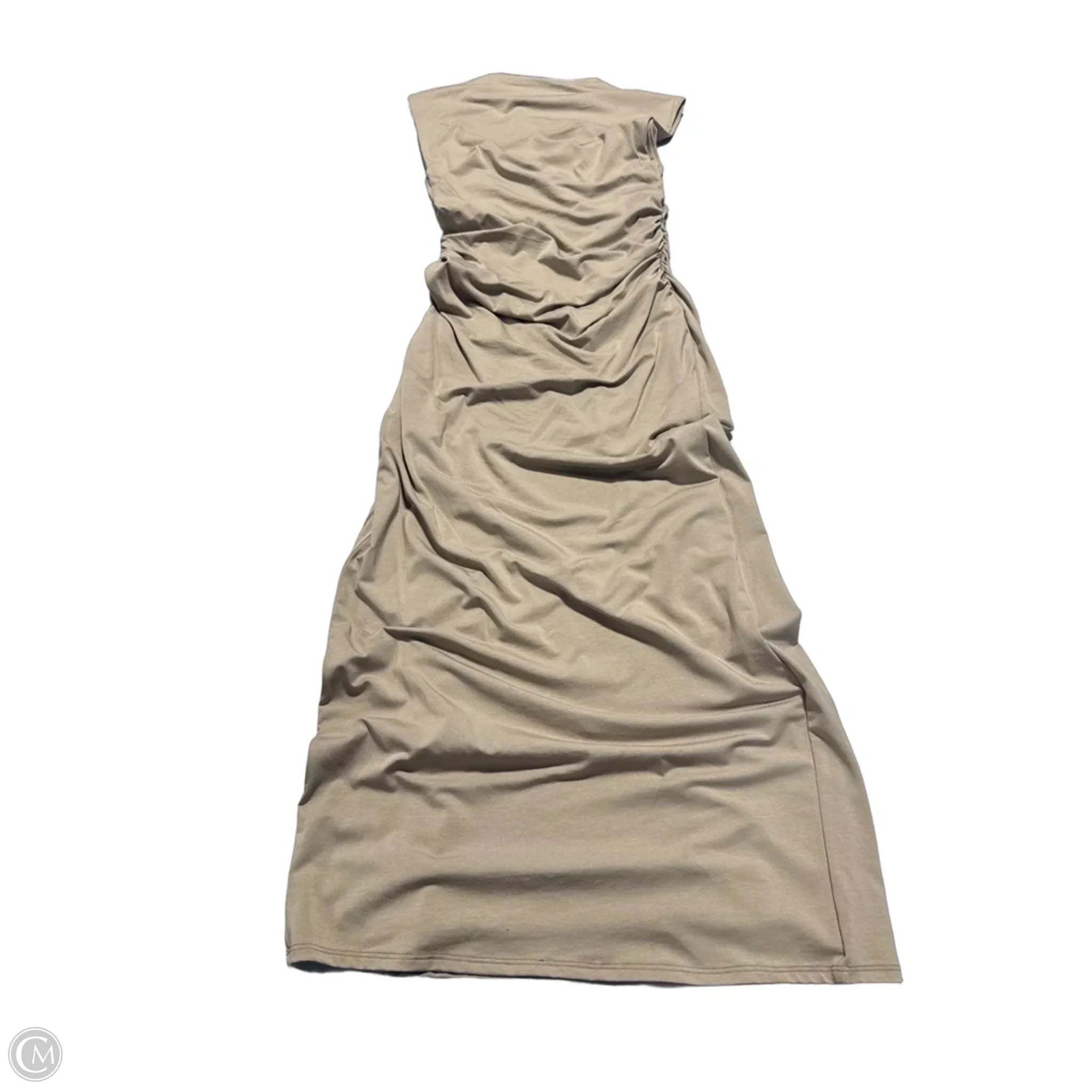 Dress Casual Maxi By Abercrombie And Fitch In Beige, Size: S