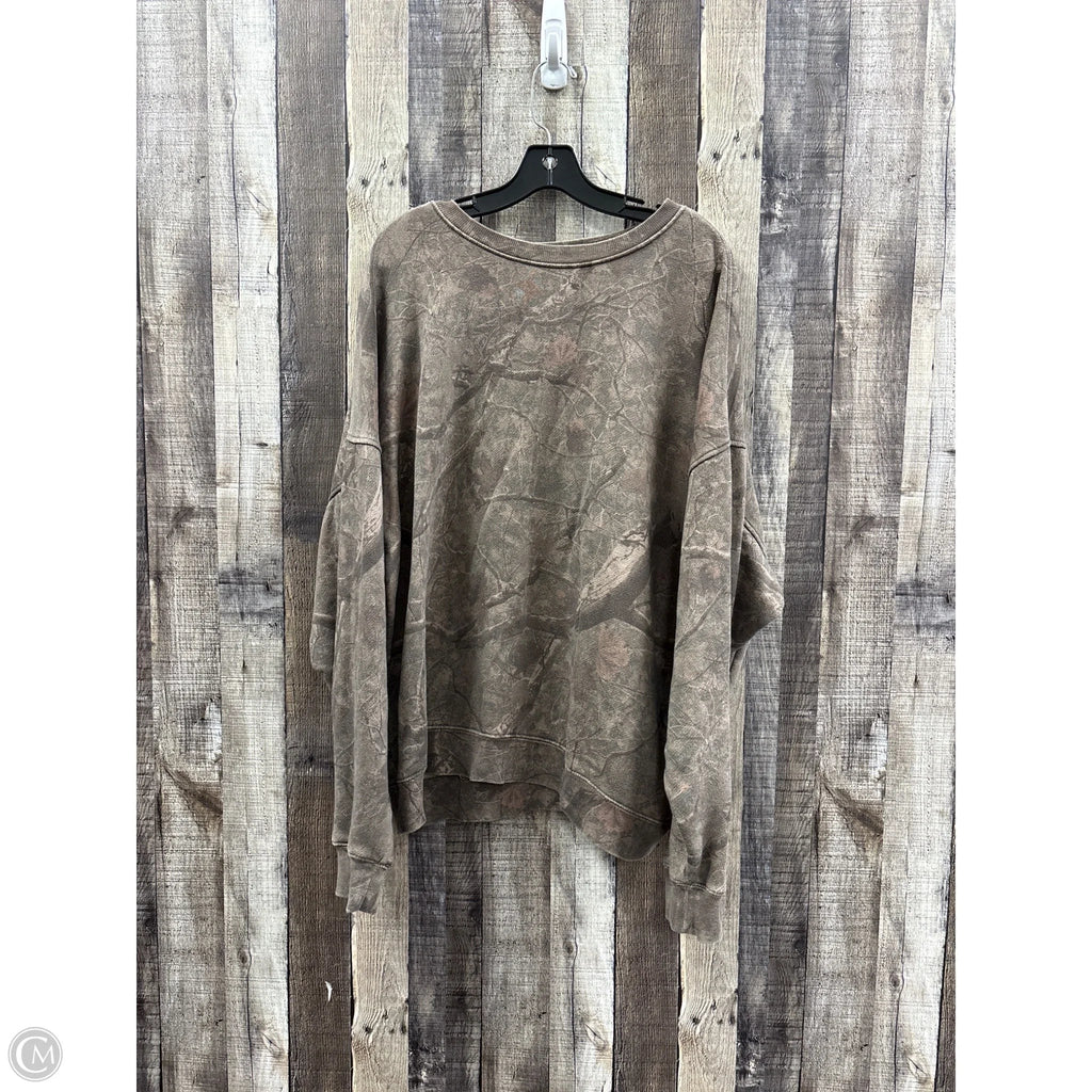 Sweatshirt Crewneck By Cmc In Camouflage Print, Size: Xl