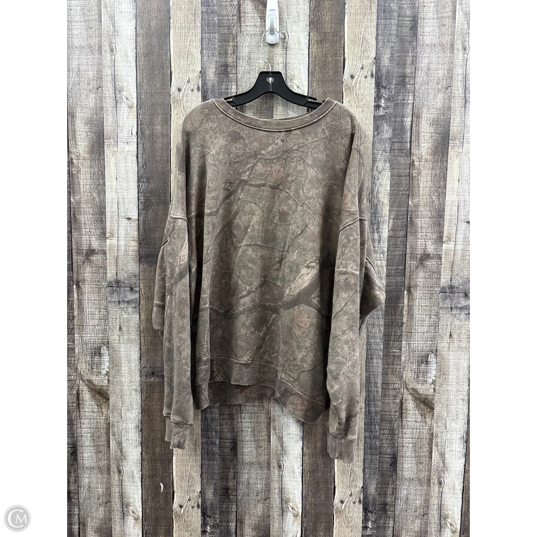 Sweatshirt Crewneck By Cmc In Camouflage Print, Size: Xl