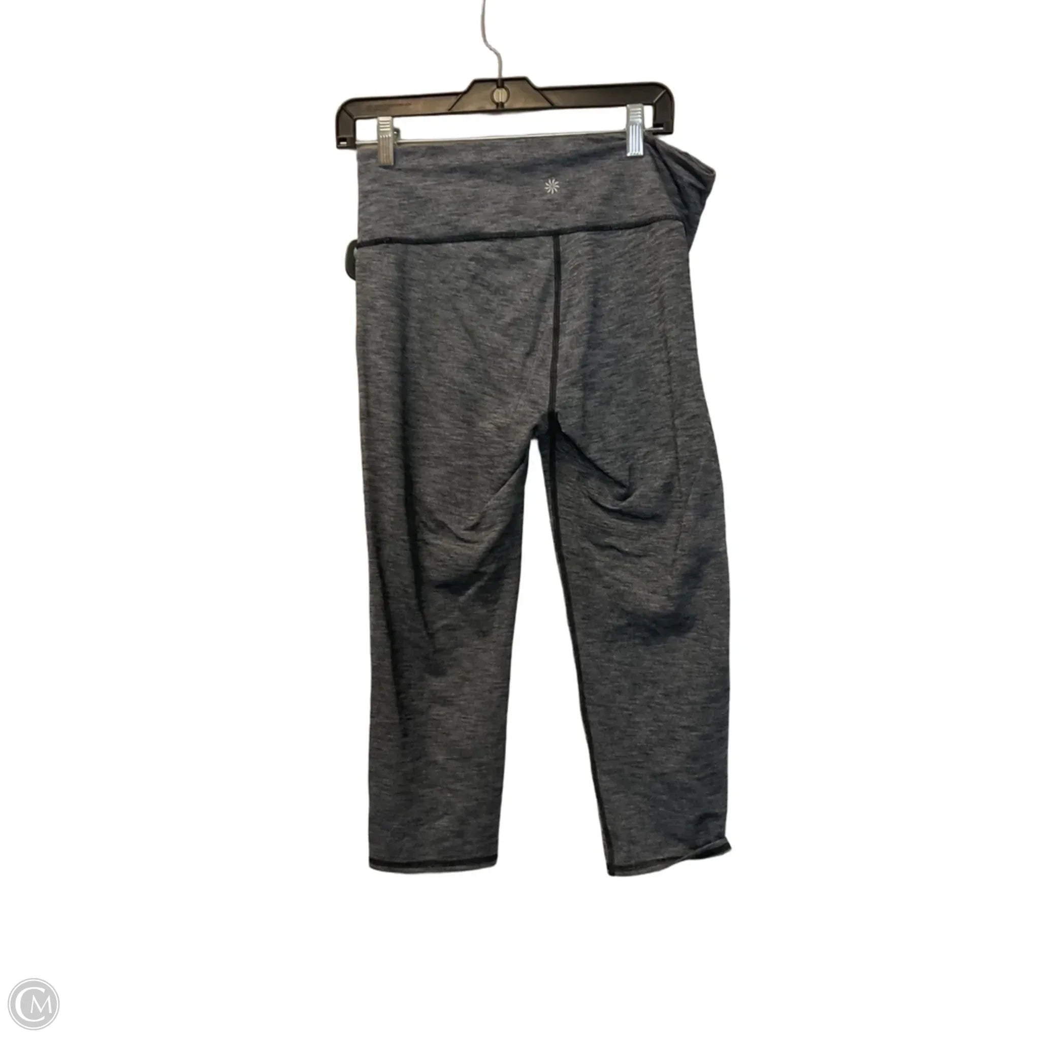 Athletic Leggings By Athleta In Grey, Size: L