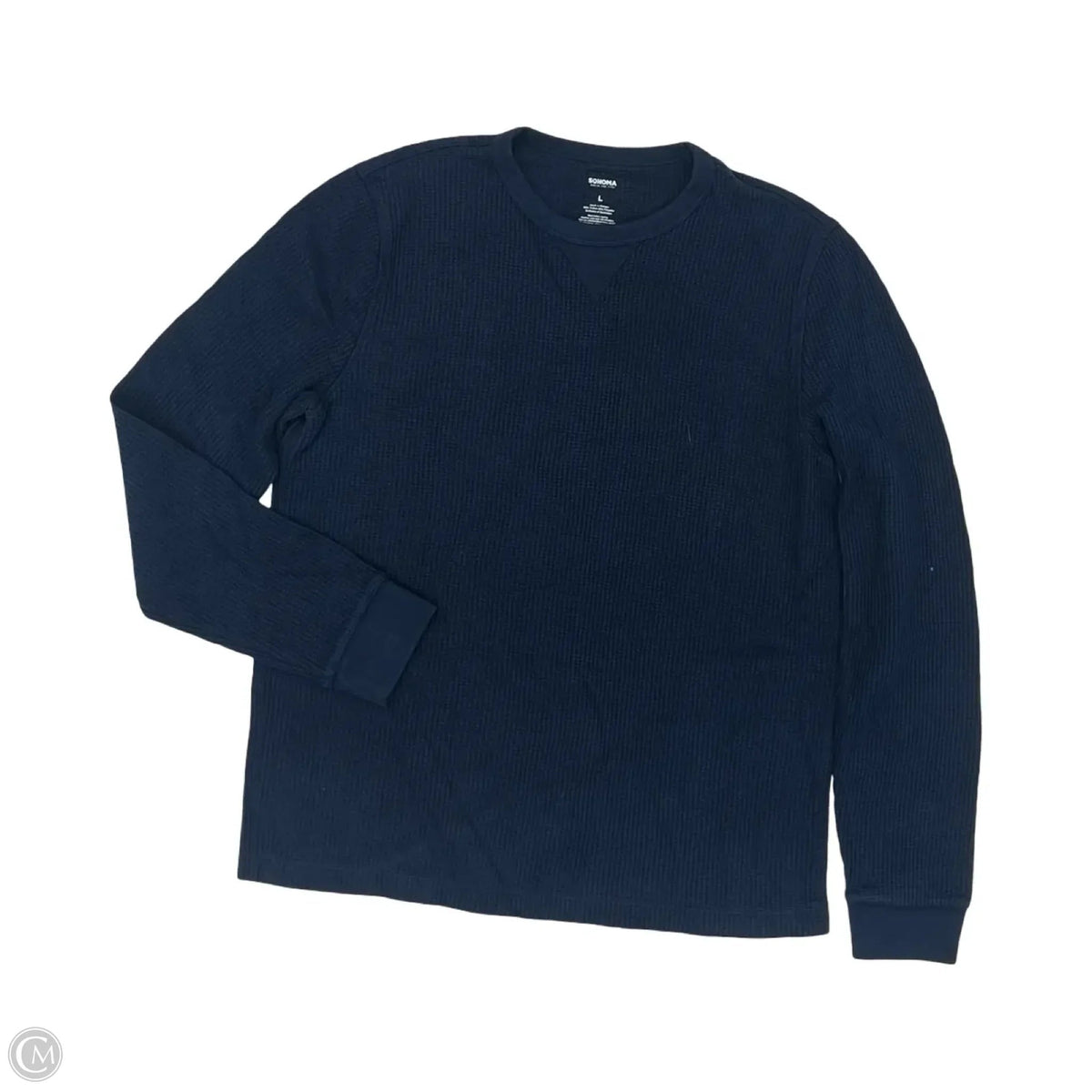 Top Long Sleeve By Sonoma In Navy, Size: L