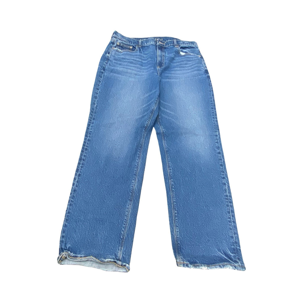 Jeans Straight By American Eagle In Blue Denim, Size:16