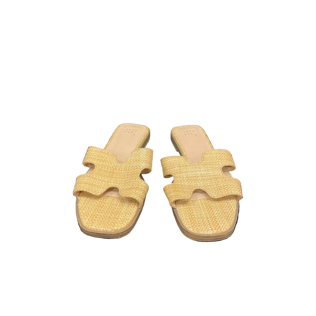 Sandals Flats By A New Day In Beige, Size: 6