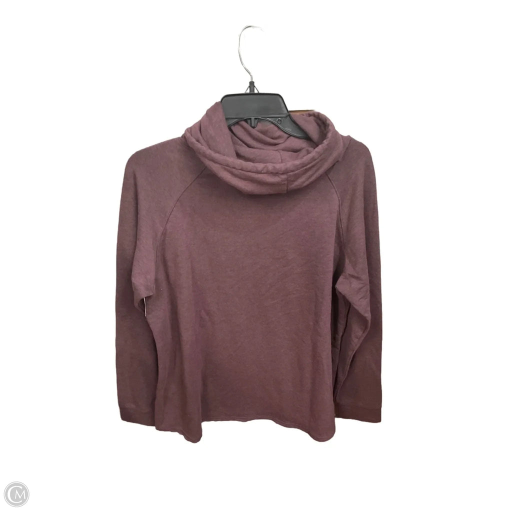 Athletic Top Long Sleeve Collar By 32 Degrees In Purple, Size: Xl