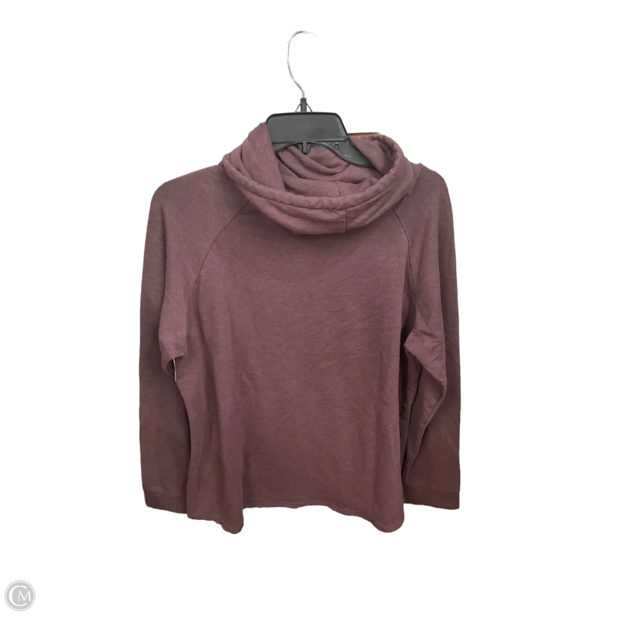 Athletic Top Long Sleeve Collar By 32 Degrees In Purple, Size: Xl