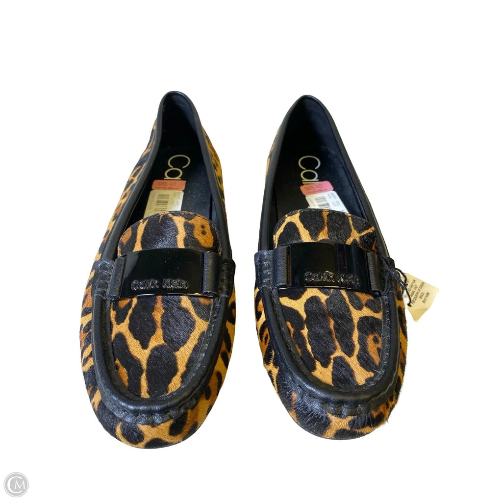 Shoes Flats By Calvin Klein In Animal Print, Size: 7.5