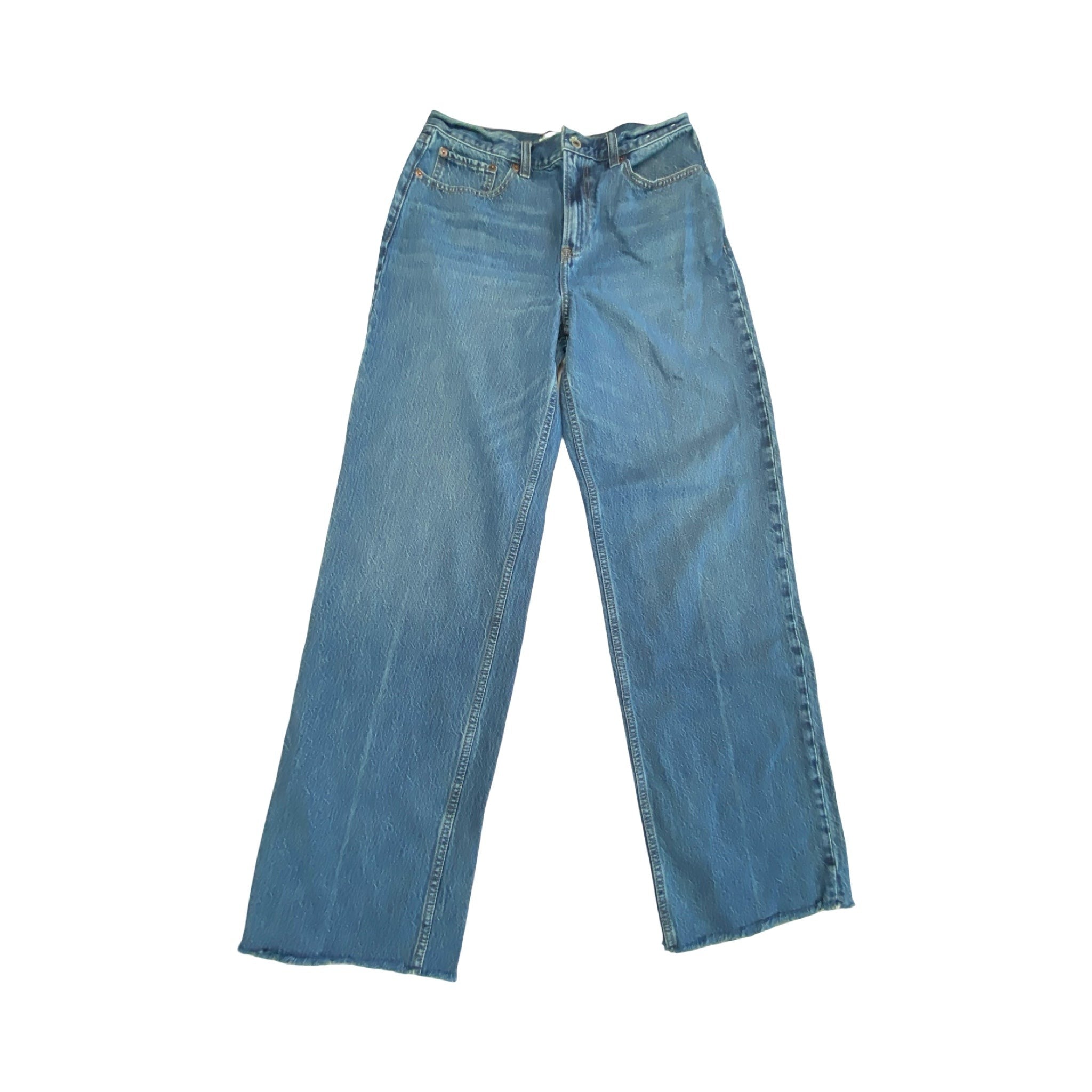 Jeans Straight By Agolde In Blue Denim, Size:8