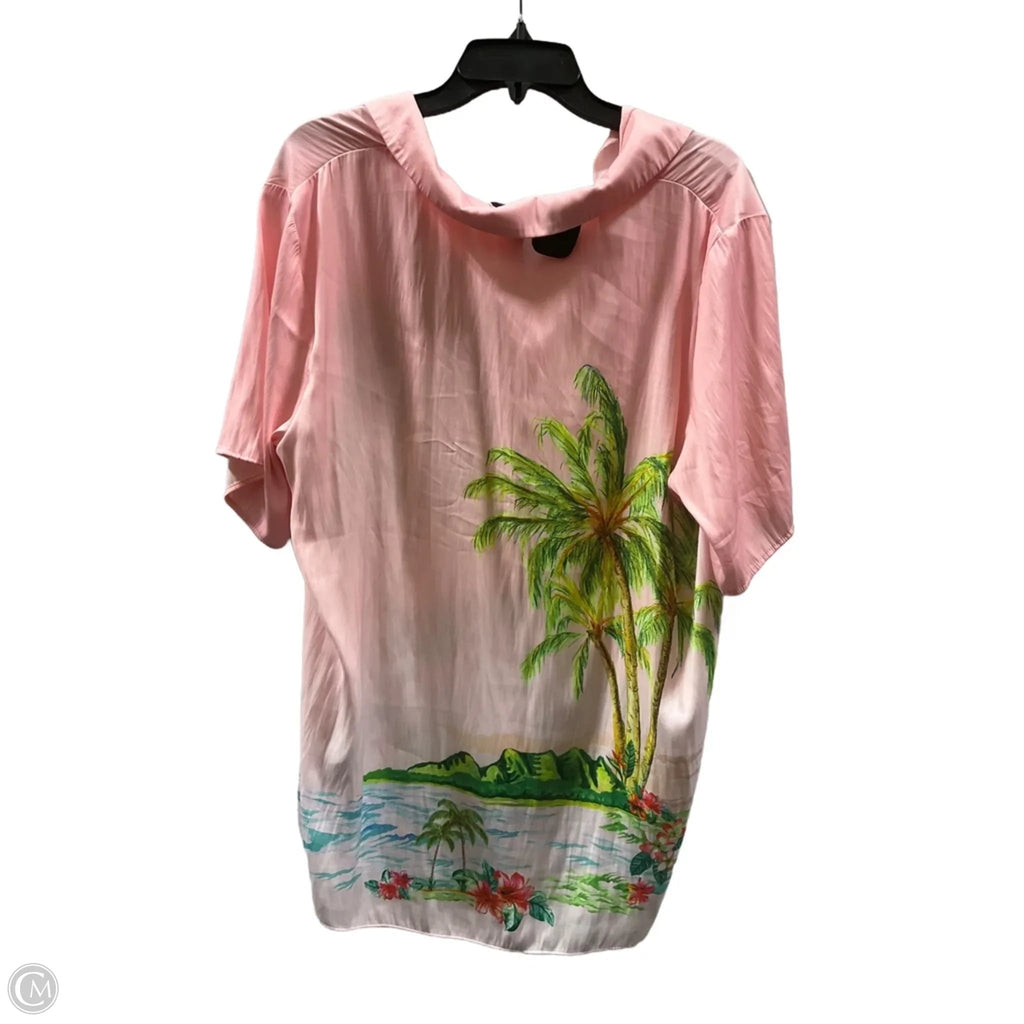 Top Short Sleeve By Rachel Zoe In Pink, Size: Xl