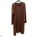 Sweater Cardigan By Boohoo Boutique In Brown, Size: 2x