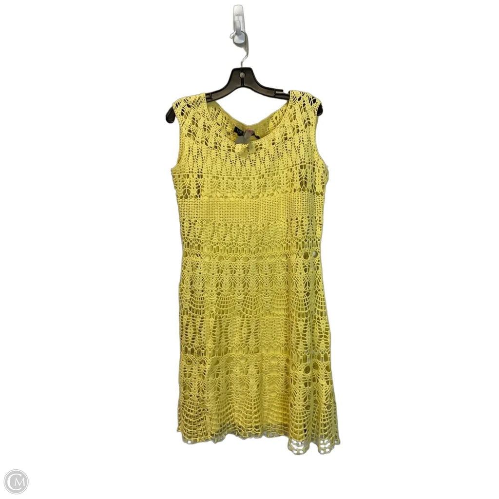 Dress Casual Short By Lauren By Ralph Lauren In Yellow, Size: L