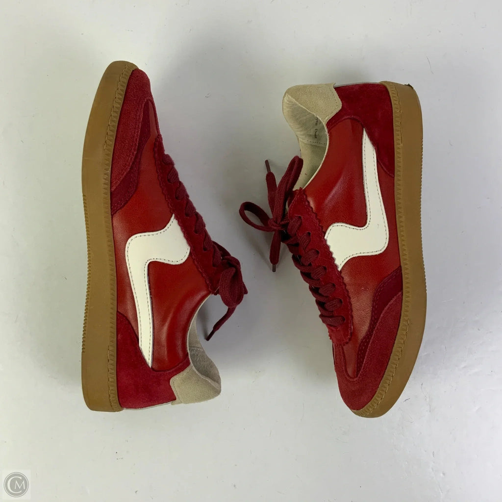 Shoes Sneakers By Dolce Vita In Red & White, Size: 6.5
