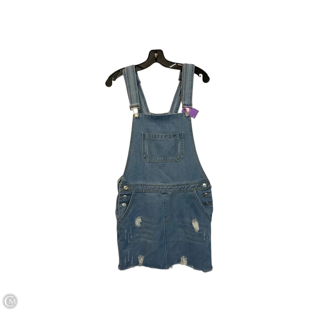 Shortalls By Clothes Mentor In Blue Denim, Size: S