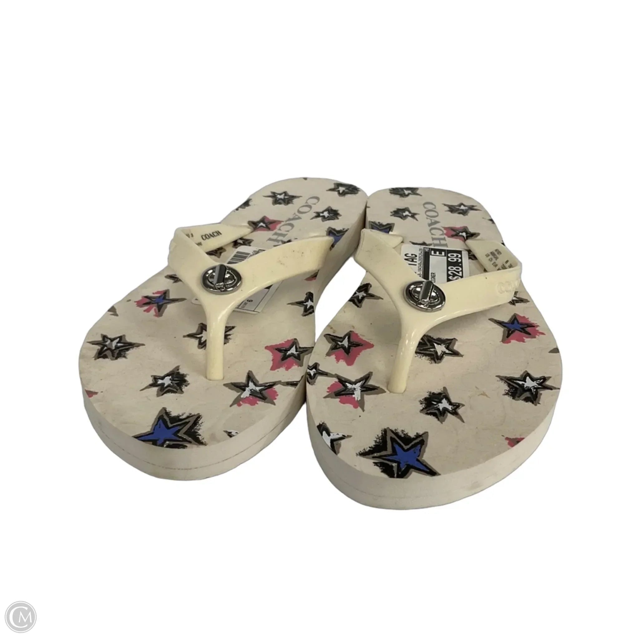 Sandals Designer By Coach In White, Size: 6