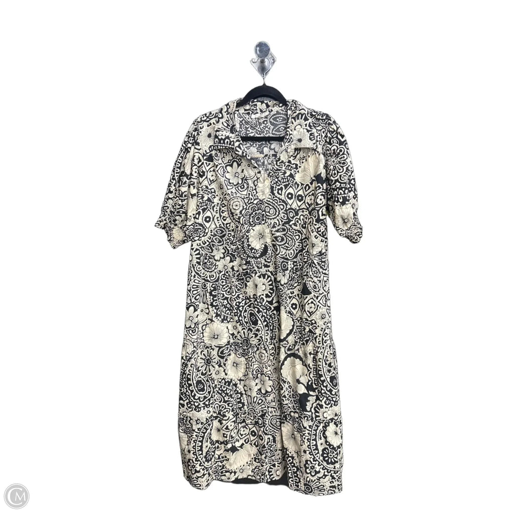 Dress Casual Maxi By Umgee In Black & Cream, Size: Xl