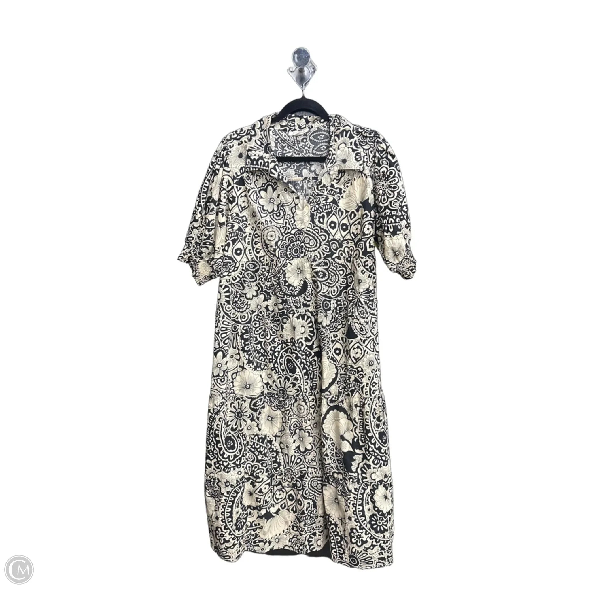 Dress Casual Maxi By Umgee In Black & Cream, Size: Xl