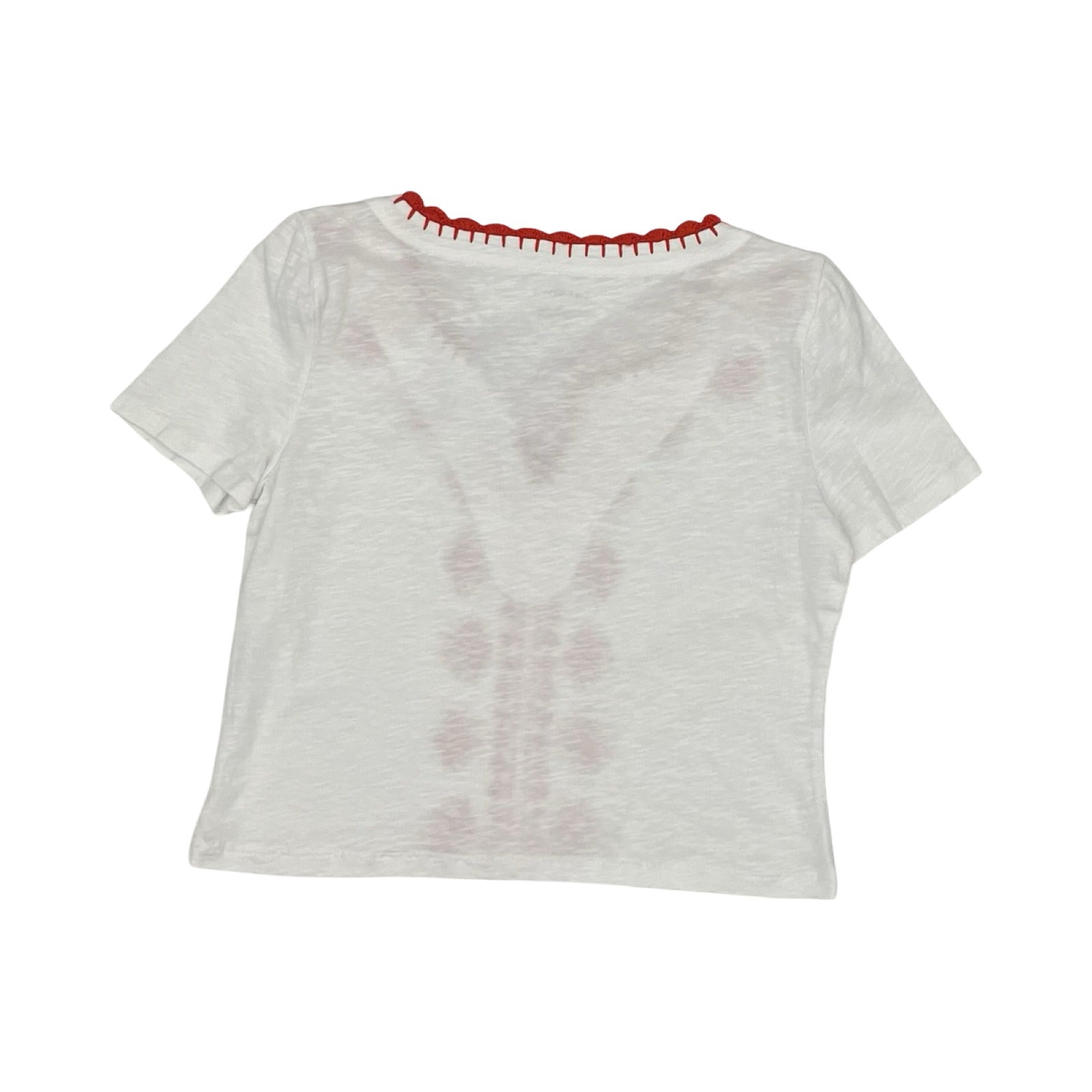 Top Ss By Talbots In Orange & White, Size:S