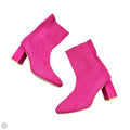 Boots Ankle Heels In Pink, Size: 7.5