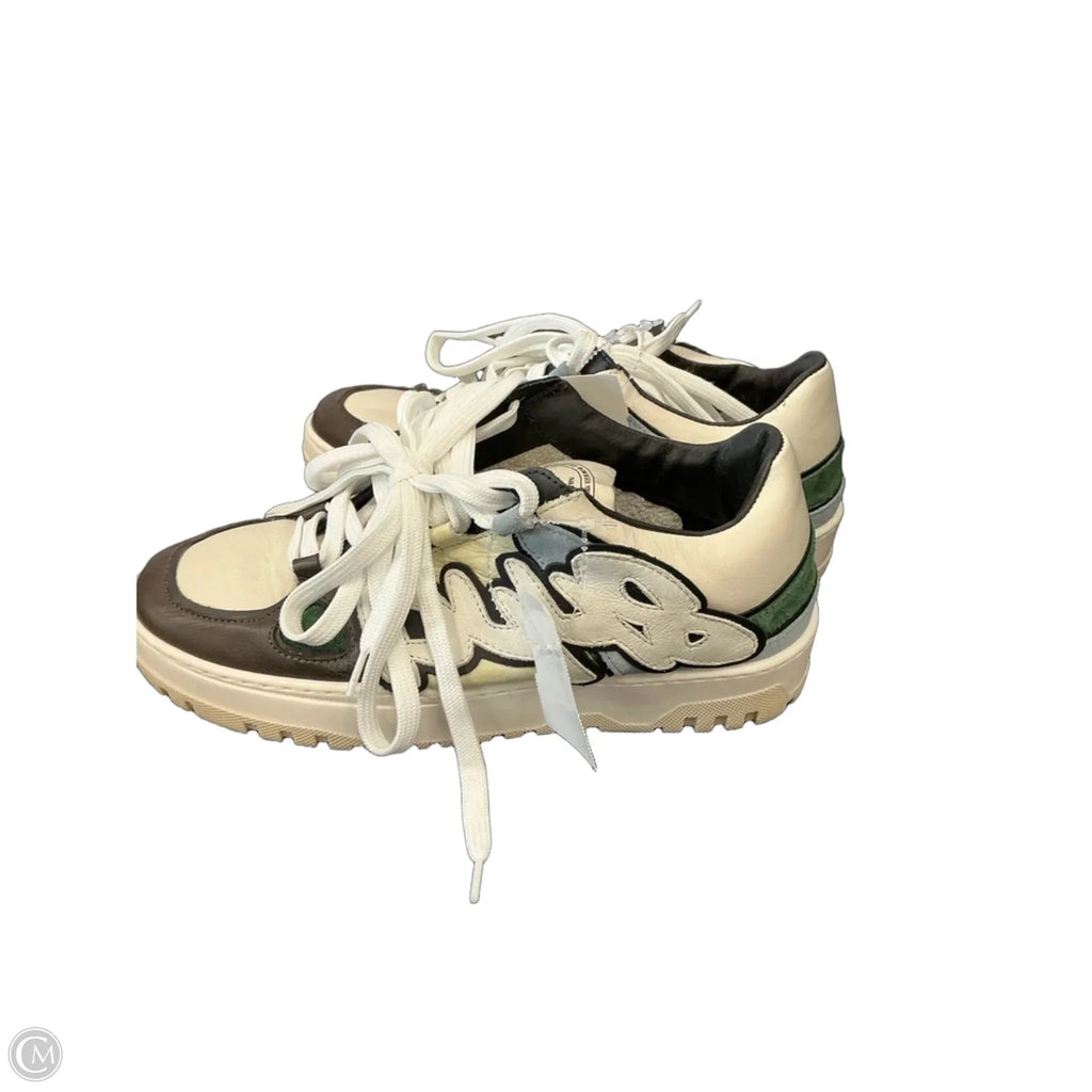 Shoes Athletic By P448 In Brown & Cream, Size: 9