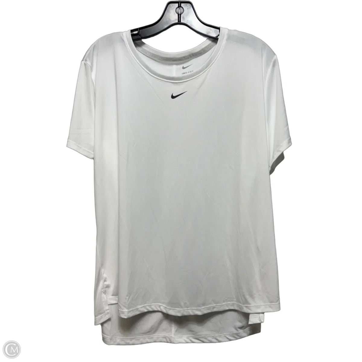 Athletic Top Short Sleeve By Nike In White, Size: Xl