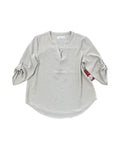 Top 3/4 Sleeve By 89Th And Madison In Tan, Size:Xsp