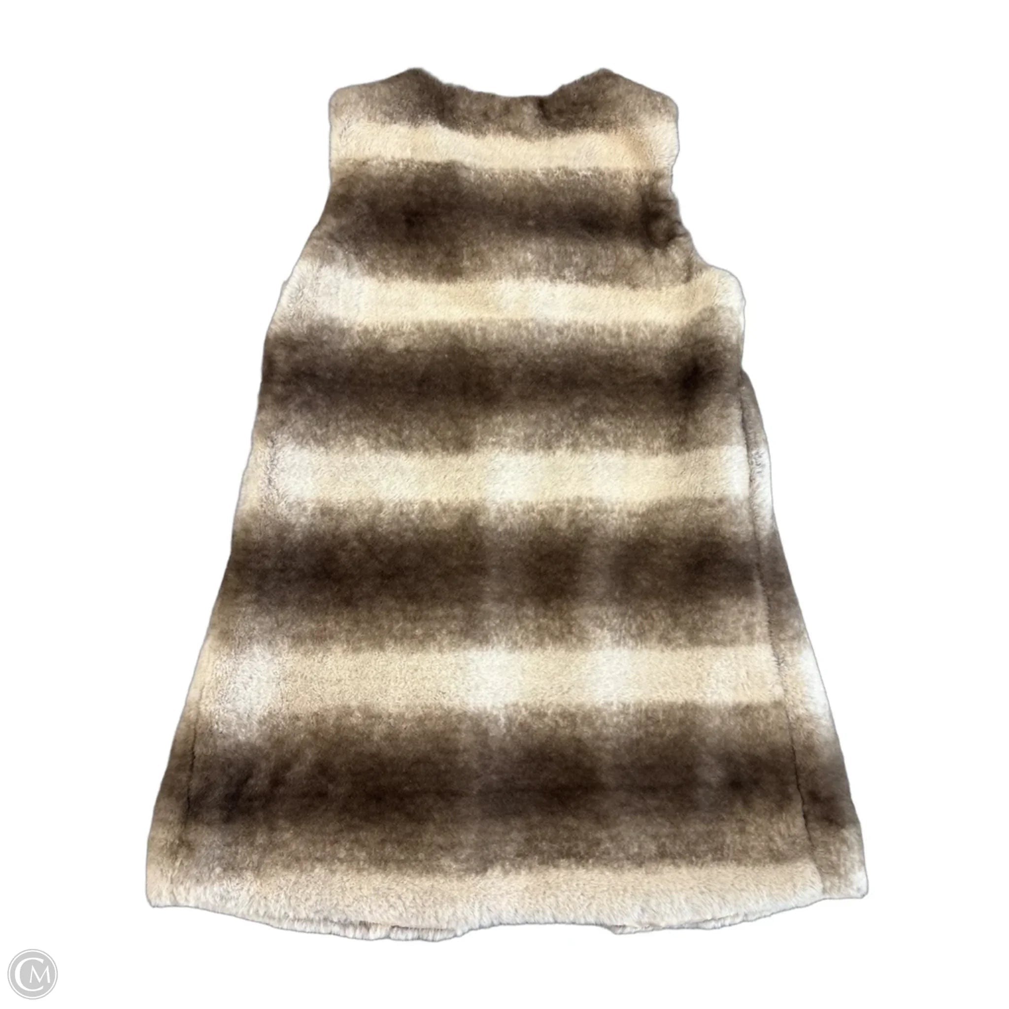 Vest Faux Fur & Sherpa By Apricot In Grey, Size: Xs