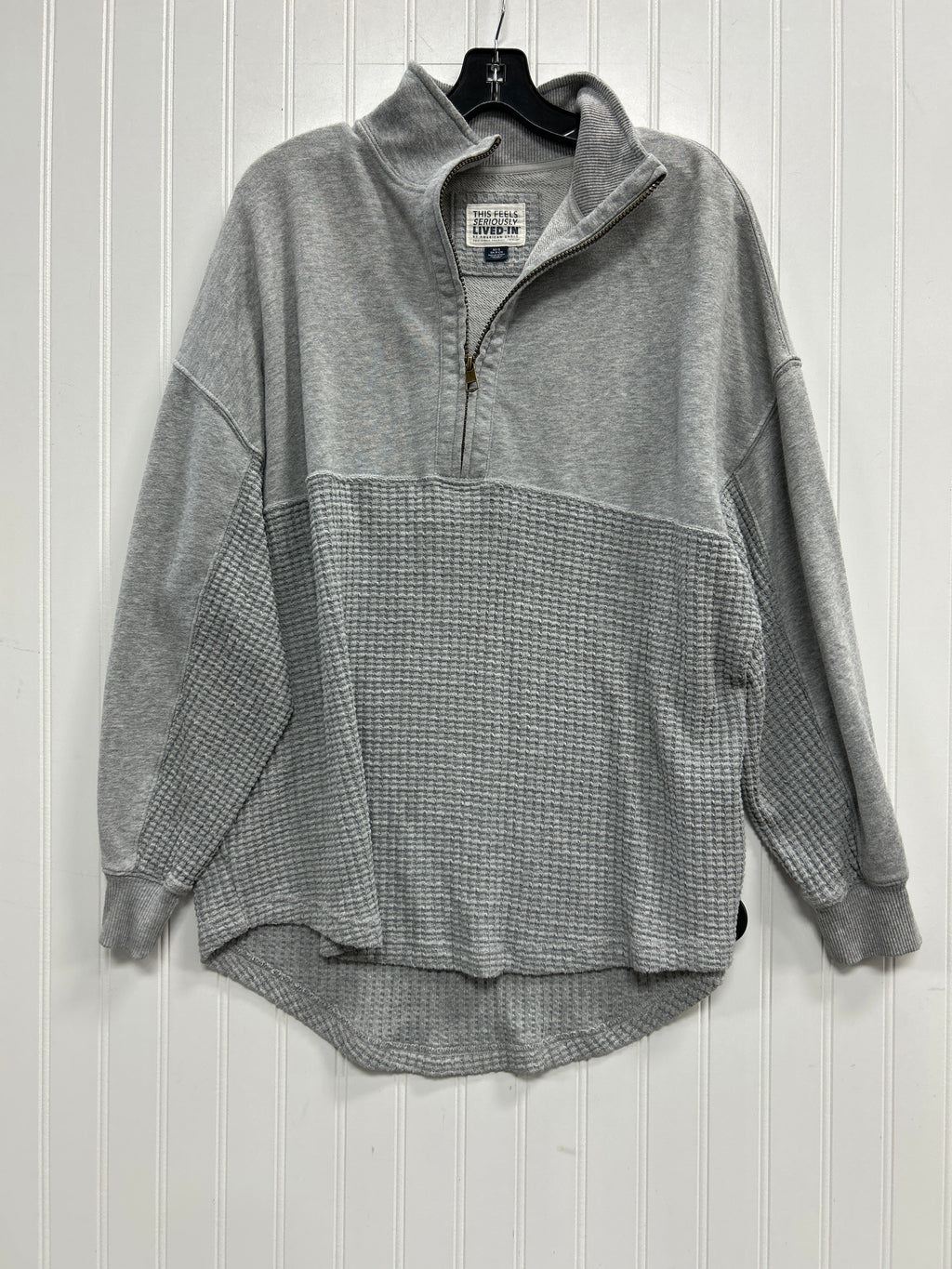 Sweatshirt Collar By American Eagle In Grey, Size:Xs