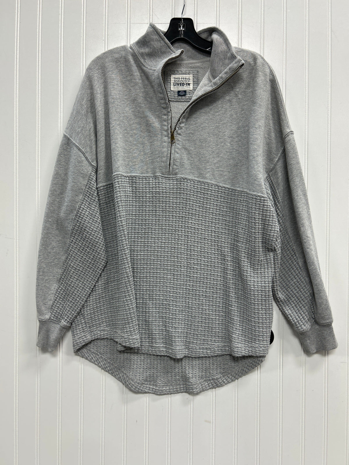 Sweatshirt Collar By American Eagle In Grey, Size:Xs