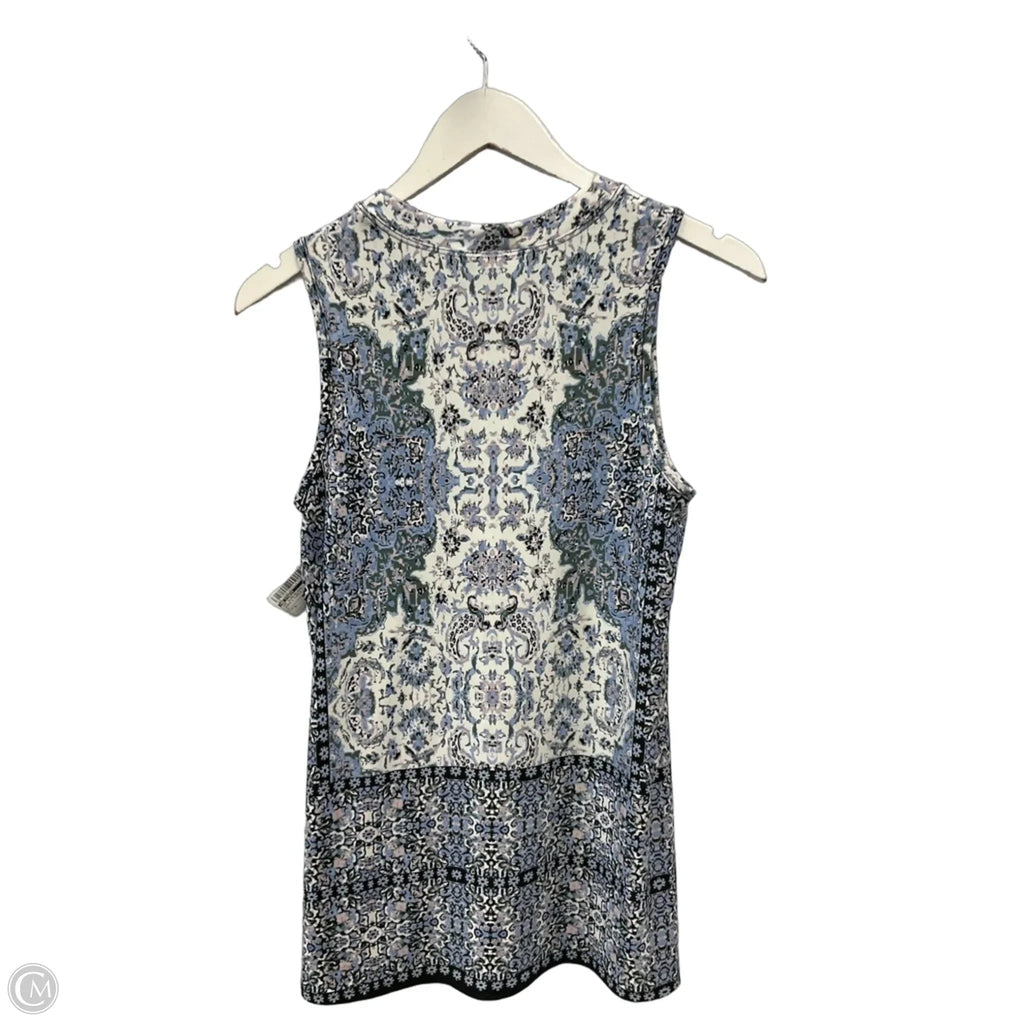 Top Sleeveless By Ab Studio In Green & Purple, Size: S