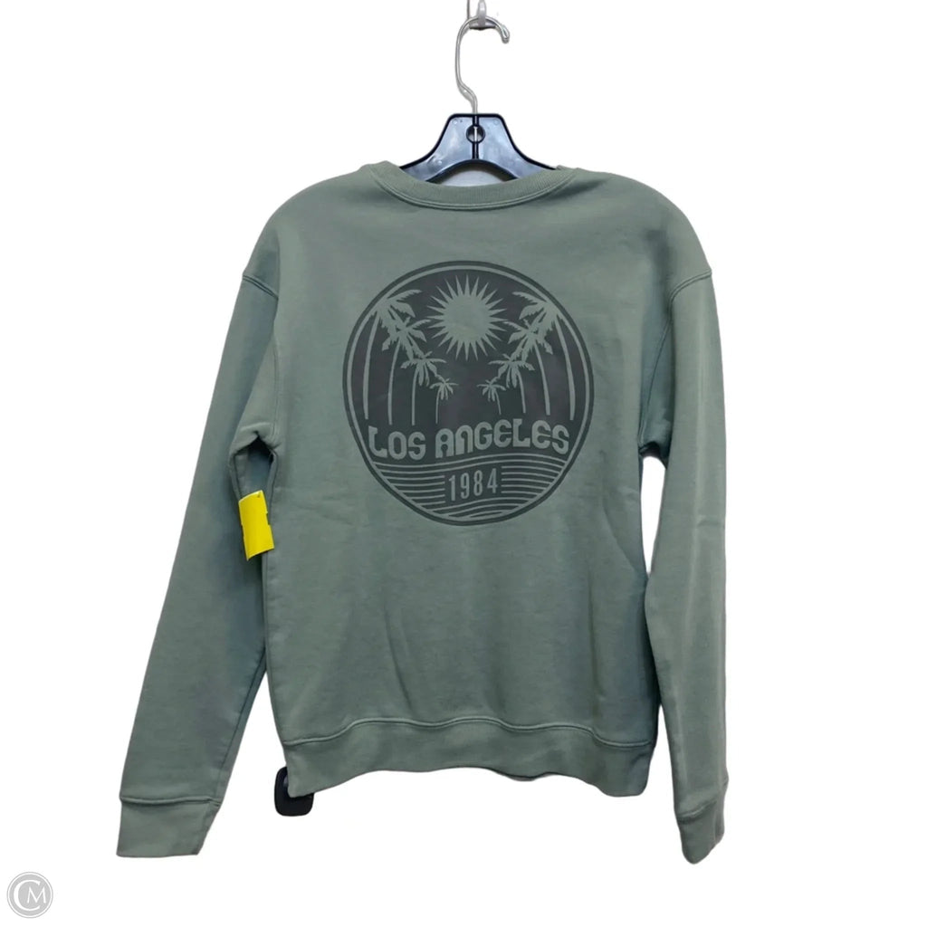 Sweatshirt Crewneck By Gold Crush In Green, Size: Xs