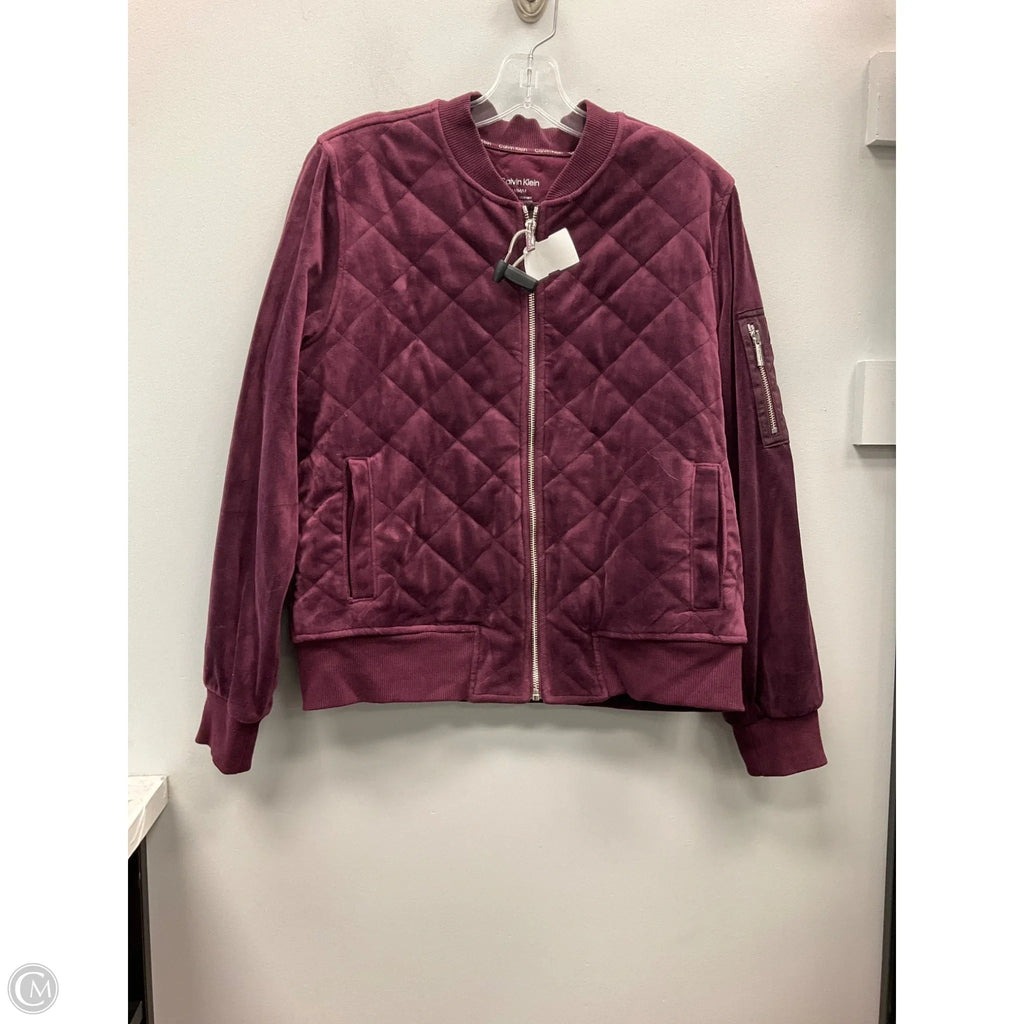 Jacket Other By Calvin Klein In Maroon, Size: M