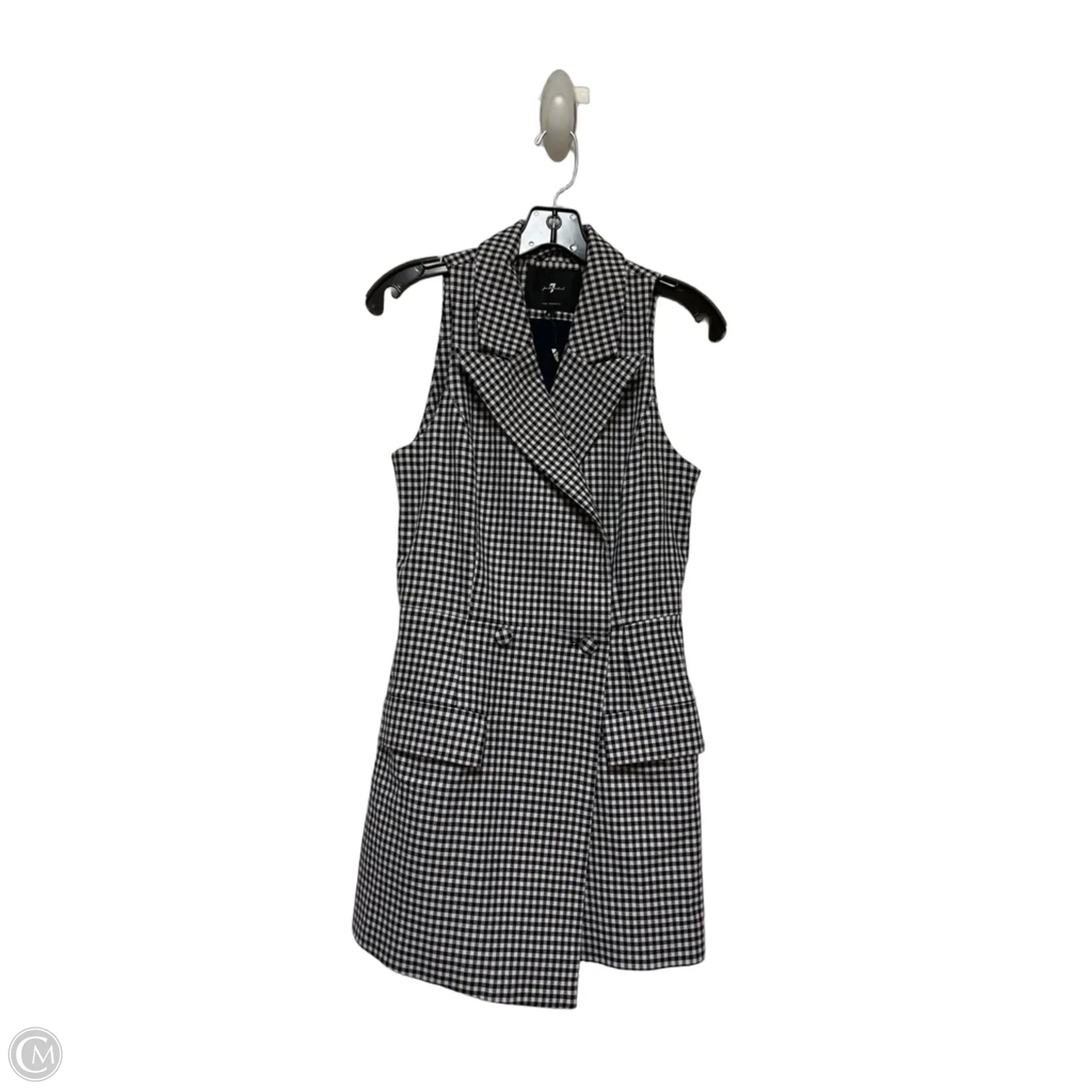 Dress Casual Midi By 7 For All Mankind In Blue & White, Size: S