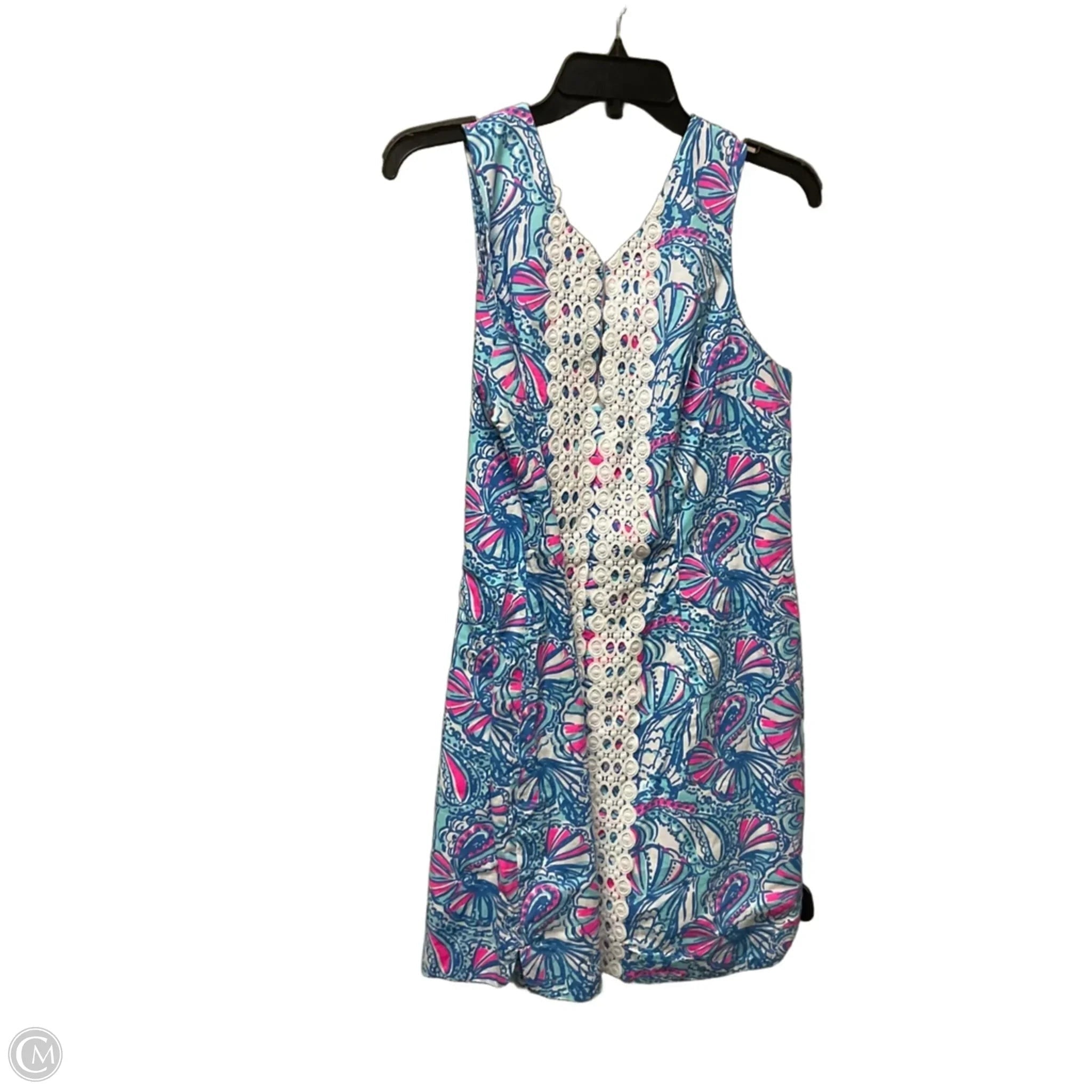Dress Designer By Lilly Pulitzer In Blue & Pink, Size: L