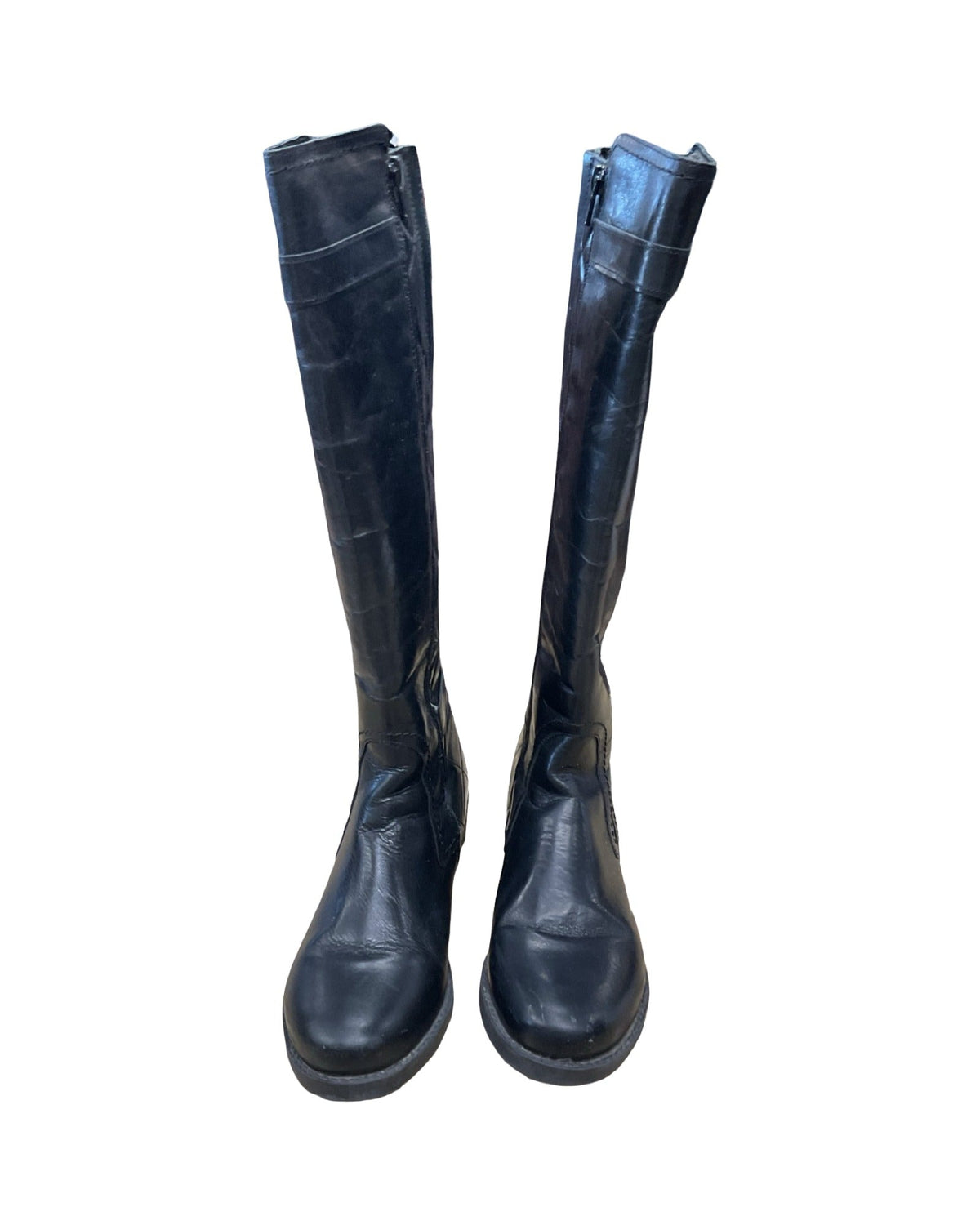 Boots Knee Flats By Clothes Mentor In Black, Size:8.5