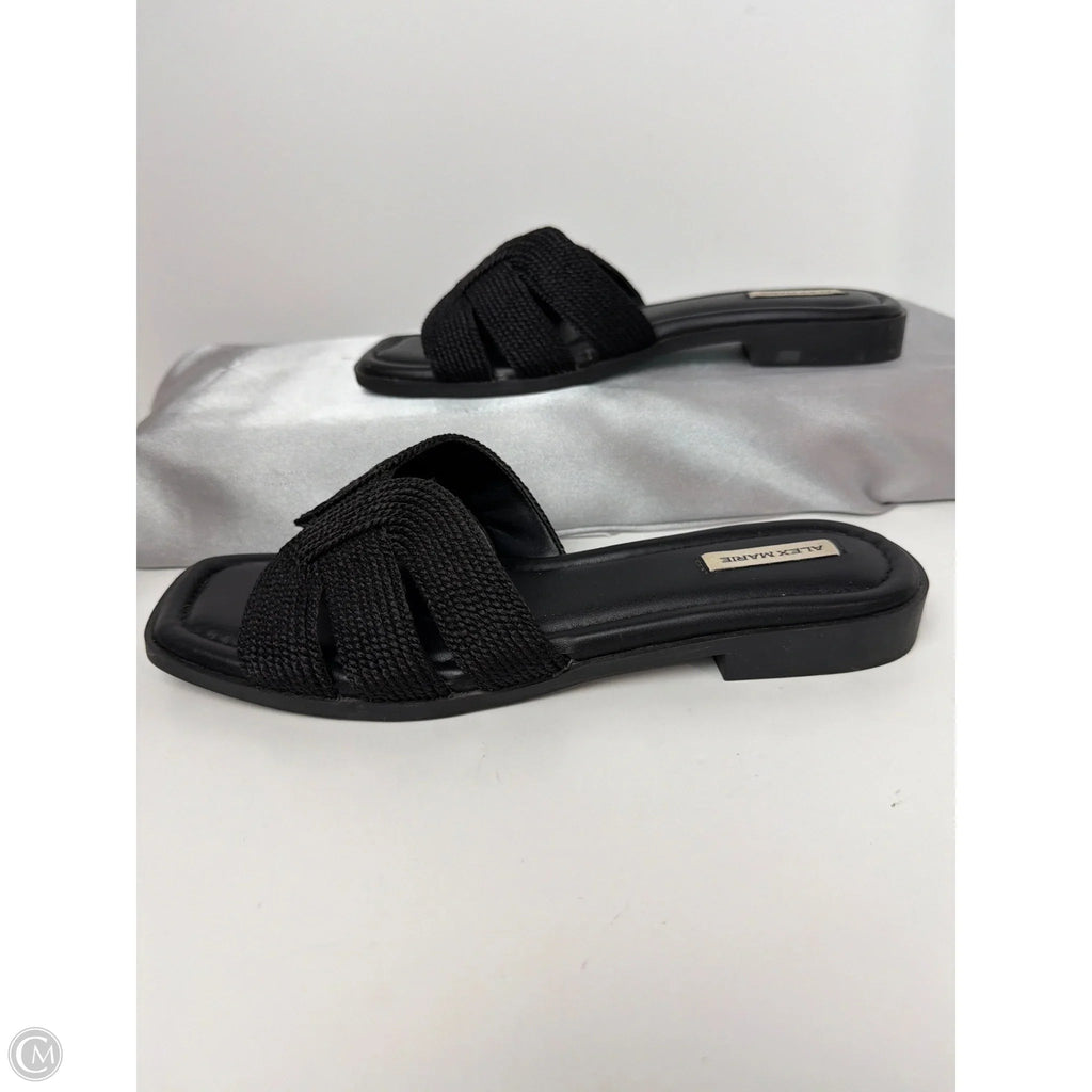 Sandals Flats By Alex Marie In Black, Size: 6.5