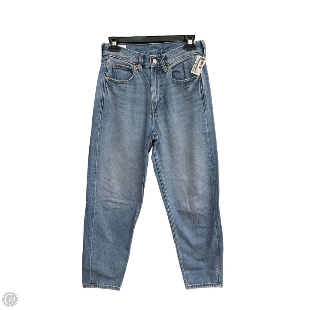 Jeans Straight By Gap In Blue Denim, Size: 0