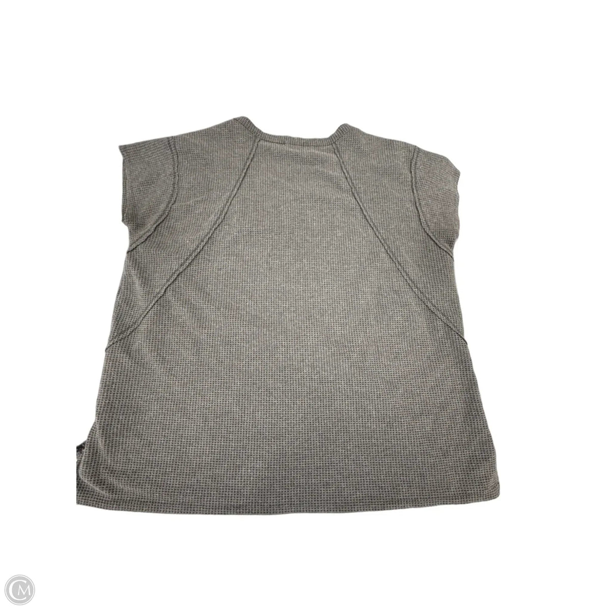 Top Short Sleeve By Andree By Unit In Grey, Size: 2x