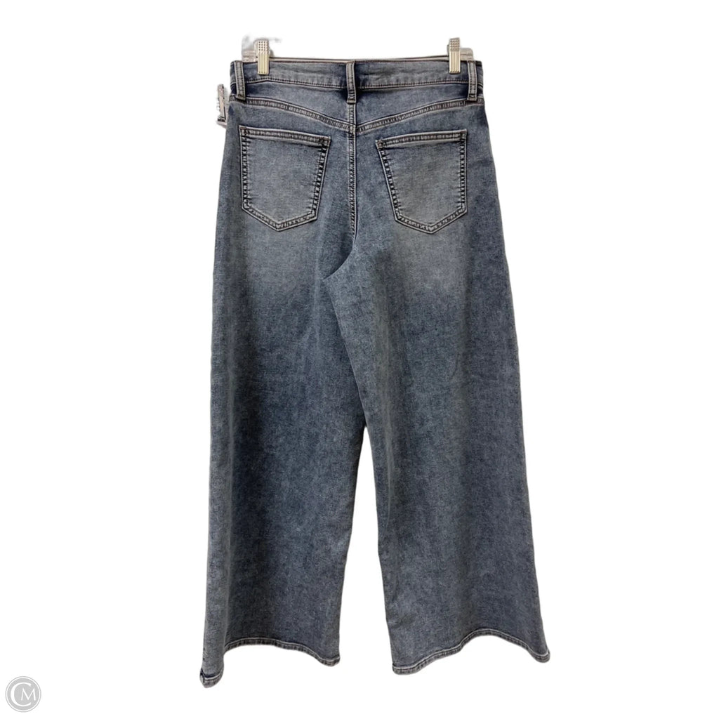 Jeans Wide Leg By Clothes Mentor In Blue Denim, Size: 10