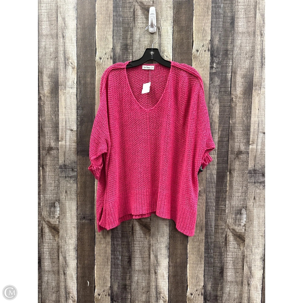 Sweater Short Sleeve By In Loom In Pink, Size: S