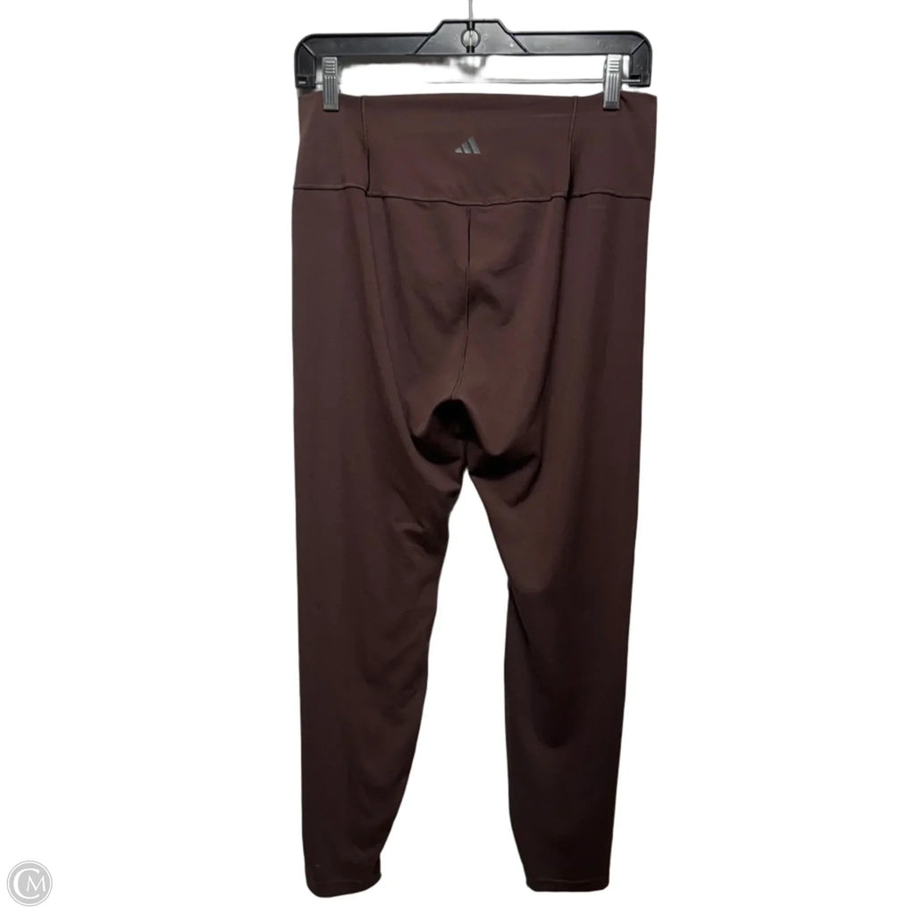 Athletic Leggings By Adidas In Brown, Size: Xl