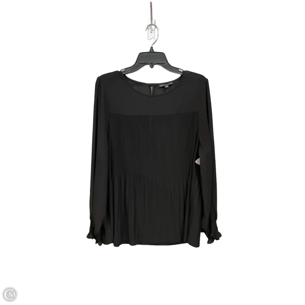 Top Long Sleeve By Adrianna Papell In Black, Size: Xl